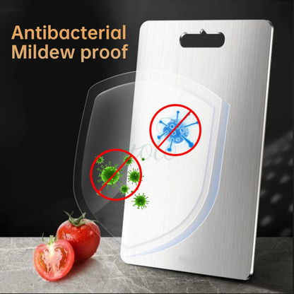 Stainless Steel Cutting Board 2-in-1 Scratch-Resistant